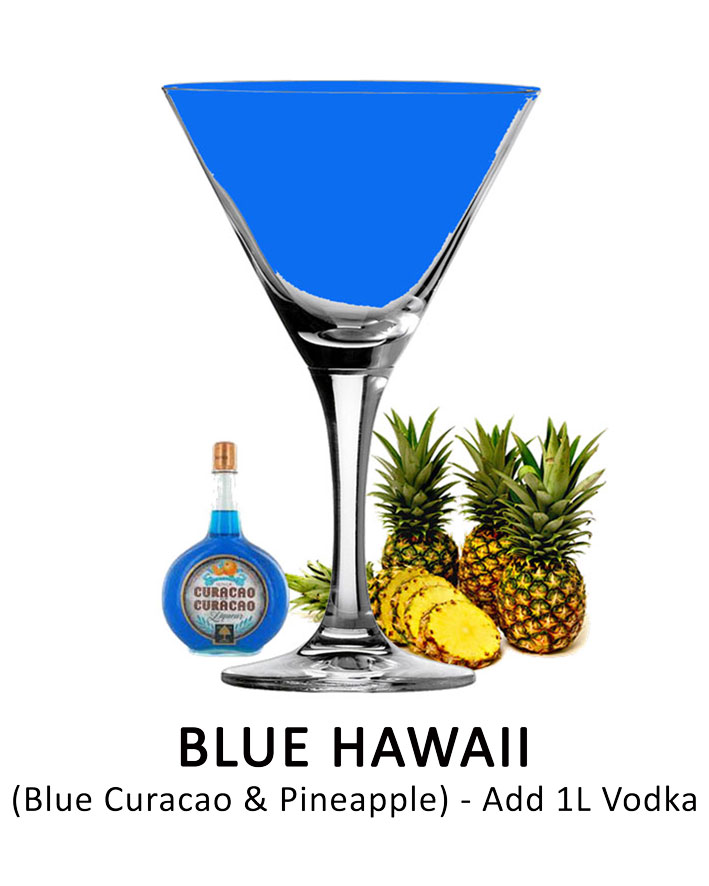 Blue Hawaii frozen cocktail